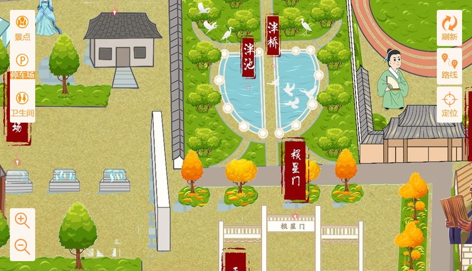 新兴手绘地图景区语音讲解导览系统：智慧景区建设的基石